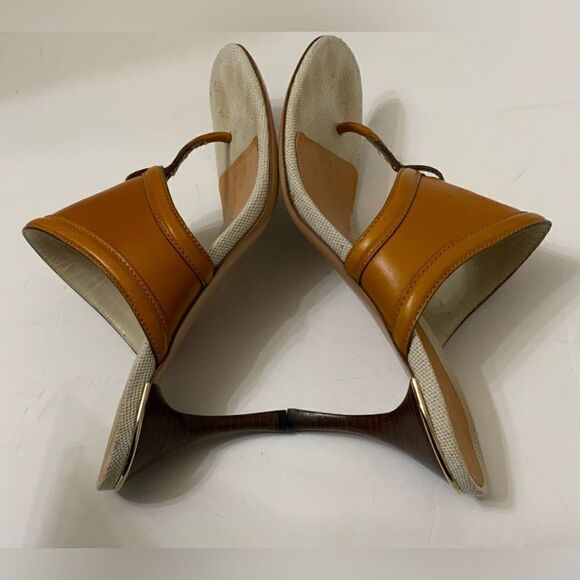 Gucci Women's White and Orange Sandals size 7 - Picture 5 of 10